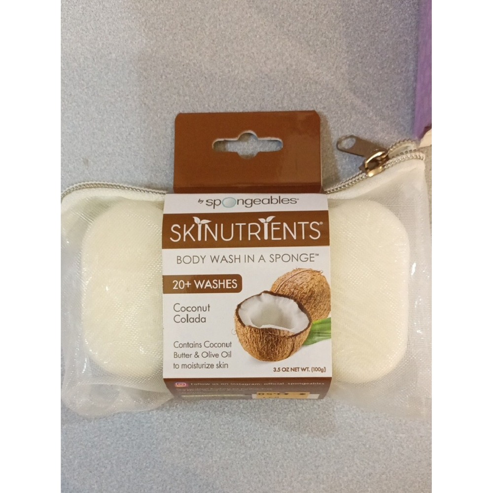 Spongeables Skinutrients Coconut COLADA